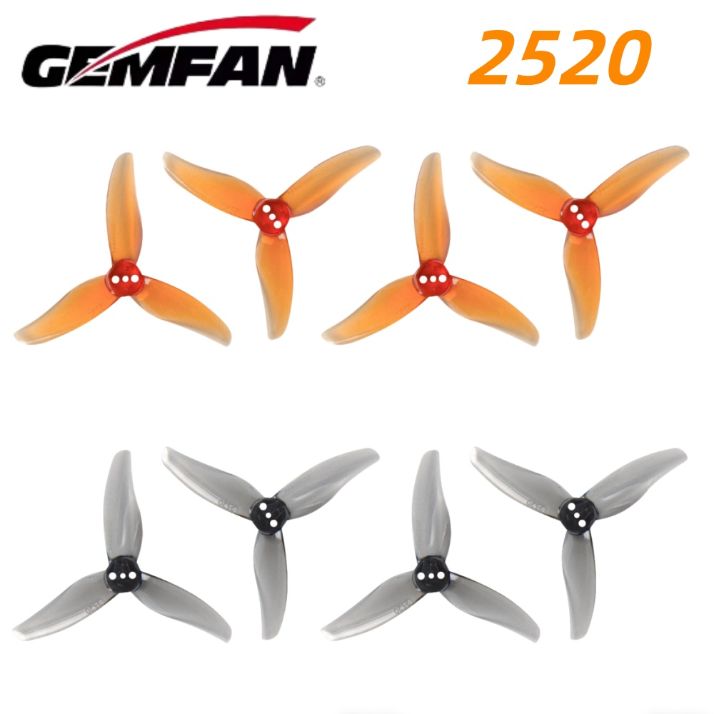 Drone Racing Motor - 4 çift Gemfan Hurricane 2520 2.5X2X3