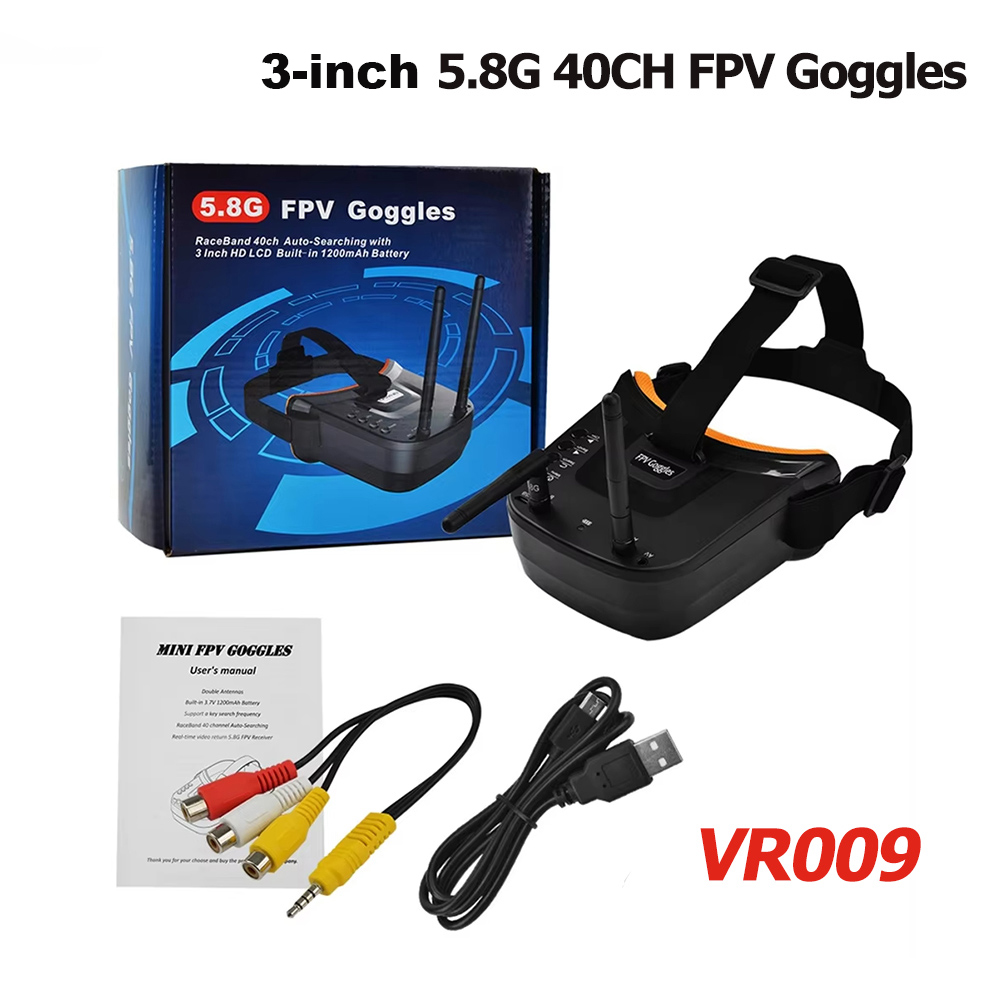 Drone Racing Goggles - VR009 FPV Video Gözlükleri 3 İnç