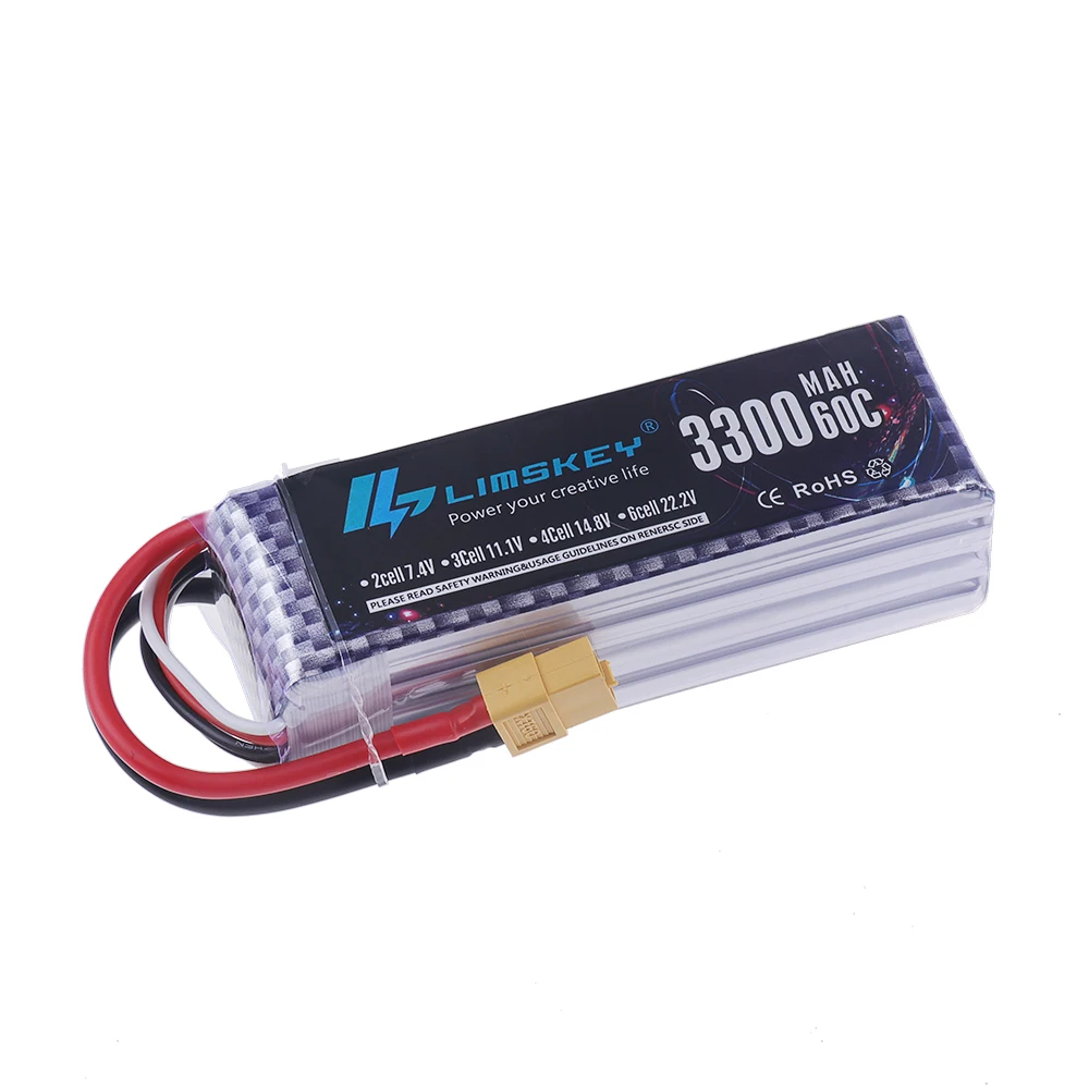 4S LiPo Pil 14.8V 3300mAh 60C/ - Drone Racing Battery incelemesi ve fiyatı