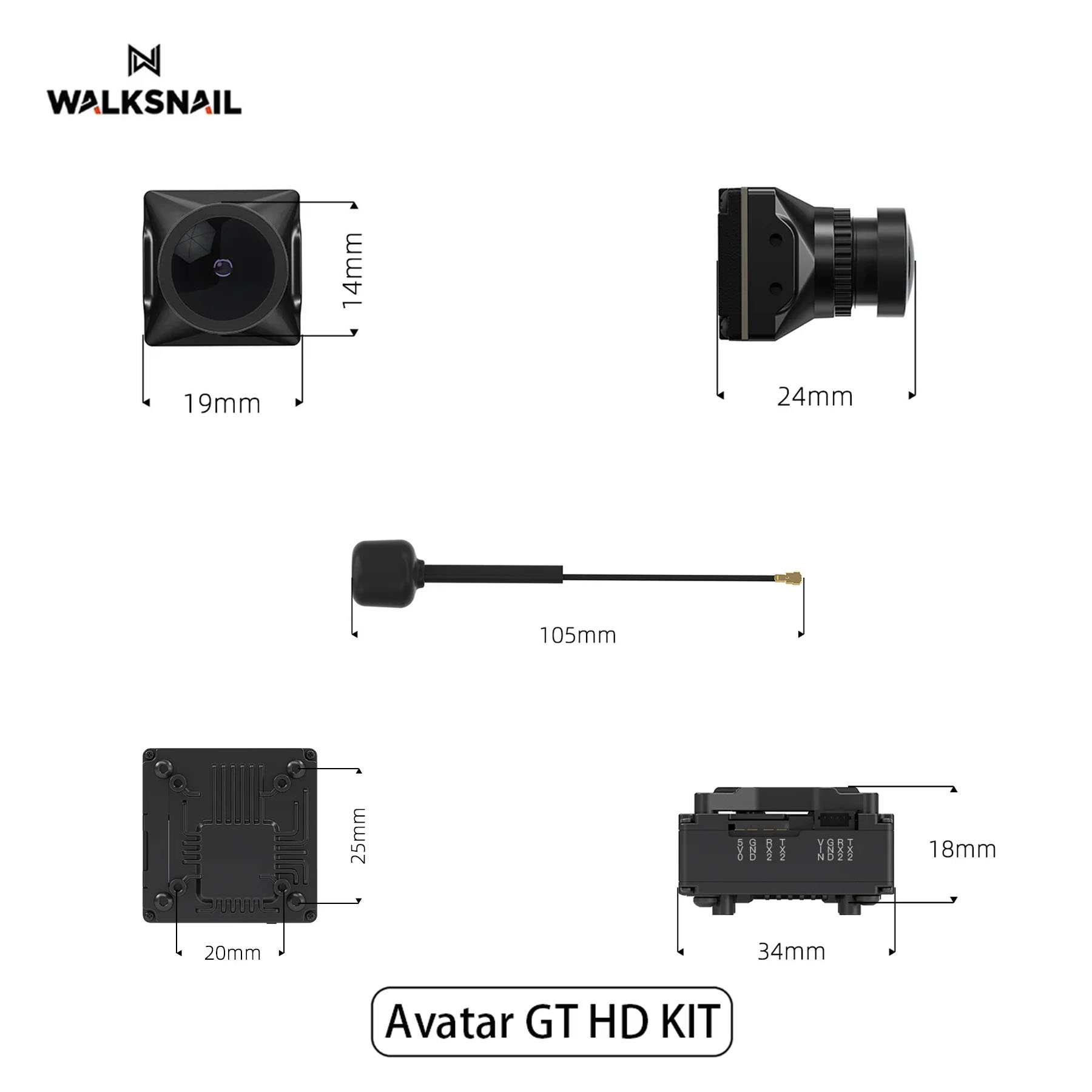 Walksnail Avatar GT HD KIT 2W  - Drone Racing Antenna incelemesi ve fiyatı