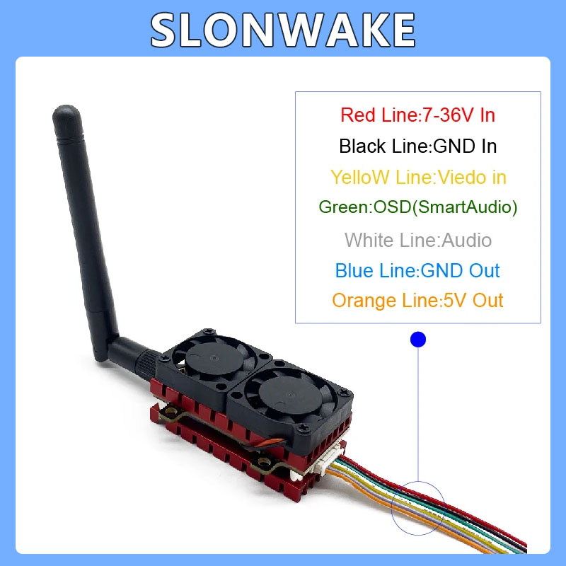SLONWAKE 5.8G 48CH 4.2W VTX Ay - Drone Racing Vtx incelemesi ve fiyatı